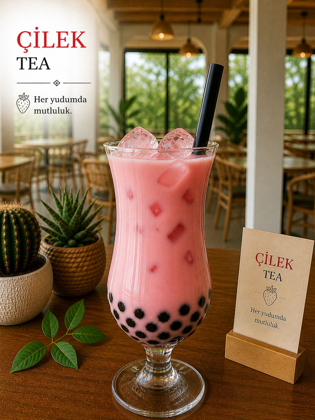 ÇİLEK BUBBLE TEA