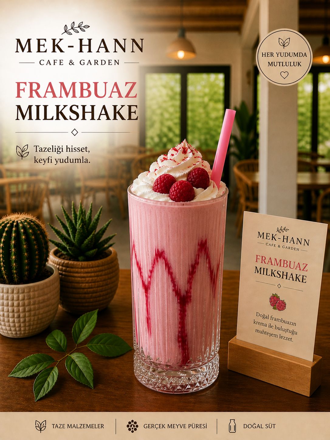 FRAMBUAZ MİLKSHAKE